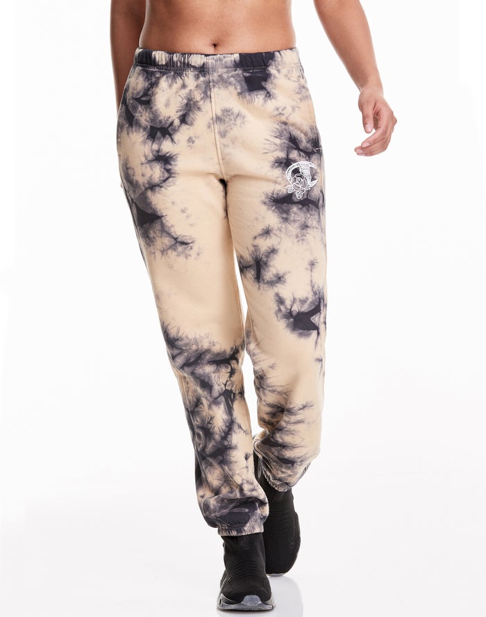 Champion Galaxy Dye Boyfriend Trainingsbroek Dames - Room/Zwart - Belgie 0417GTHFD